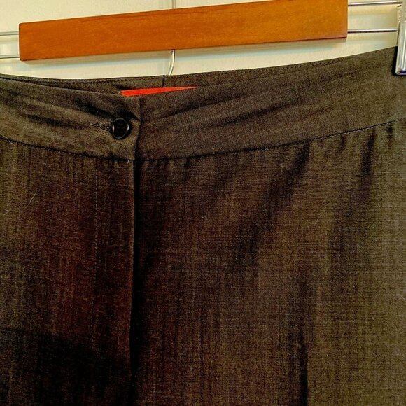 Patrizia Luca Trouser Slack Pant Charcoal Gray  Made in Italy US 10 - Picture 3 of 6